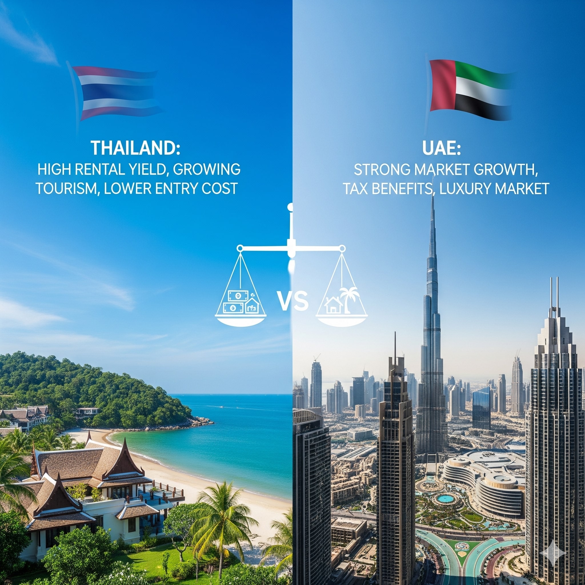 Thailand vs UAE for Holiday Home Investment